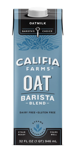 Leche De Avena Barista (oat Milk) Califia Farms 946 Ml