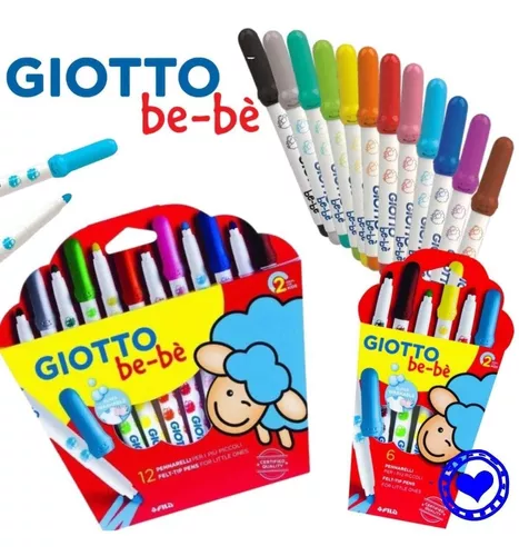 Marcadores Giotto Bebe X 6 Colores 1ºcalidad !!