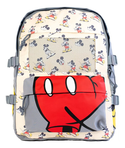 Mochila Escolar Mickey Mouse Urbana Juvenil 