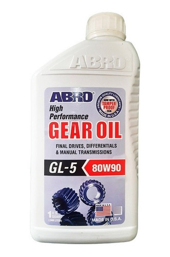 Óleo Diferencial Abro Gear Oil 80w90 Mineral Api Gl5