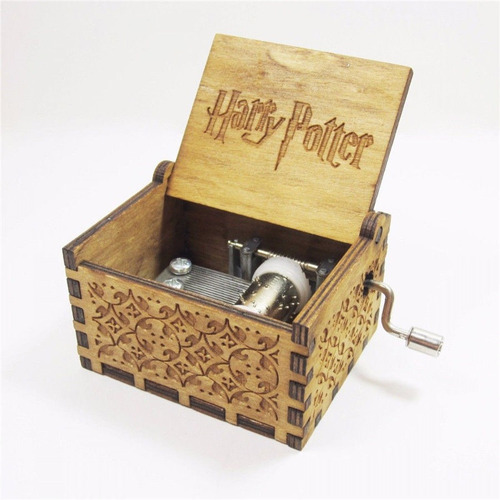 Caja De Música De Harry Potter Grabado Madera Caja De Música