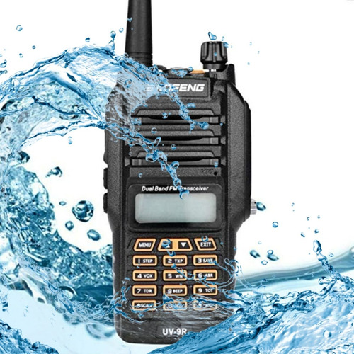 Radio Comunicador 10w Longo Alcance Dual Band A Prova Dágua