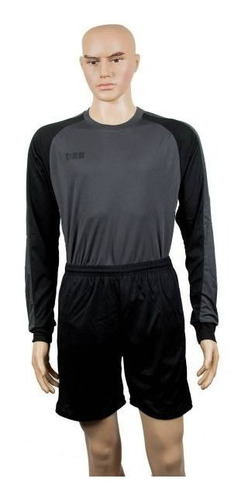 Imagen 1 de 1 de Camiseta De Arquero Marca Drb Color Gris - Negro