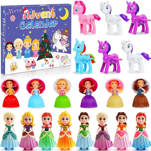 Advent Calendar For Girls Princess Transforming Toy And...