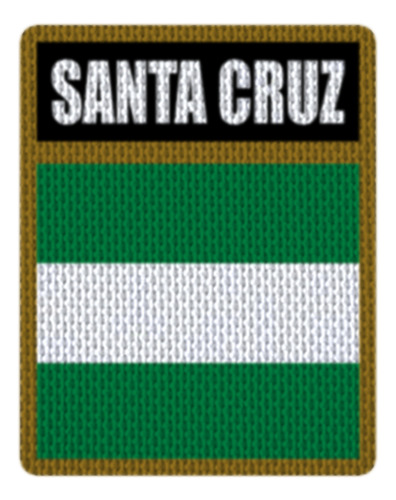 Parche Termoadhesivo 7,5cm Vfl Bandera Ciudades Bolivia Santa Cruz Santa Cruz