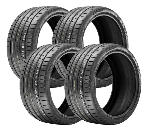 Jogo 4 Pneus Kumho Aro 19 Ecsta Ps91 255/45r19 104(y) Xl