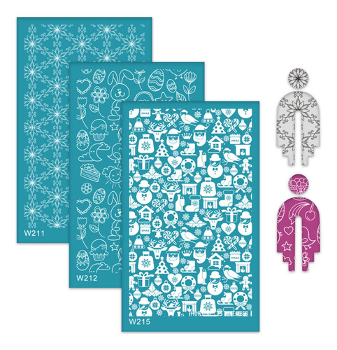 Estênceis De Serigrafia 3 Peças Para Ferramentas Estilo F