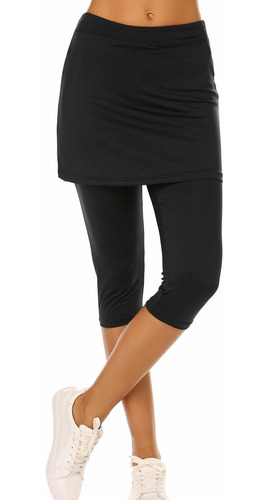 Ekouaer Dama Running Leggings Falda Ajustada Capris Gym