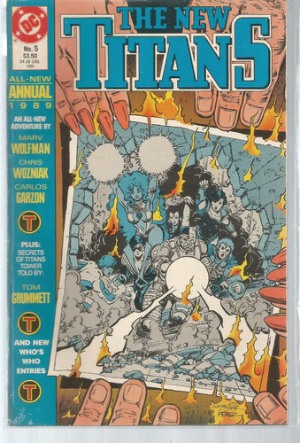 The New Titans Annual 1989 Ingles Vol 05 Bonellihq Cx227 O20