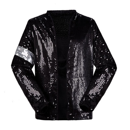 Fantasia Conjunto Jaqueta E Luva Brilhante Michael Jackson