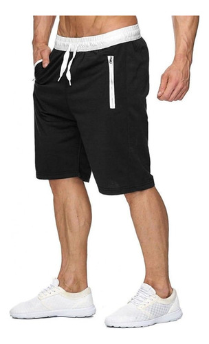 Short Hombre Casual Playa Ajustable Cintura Elástico Verano