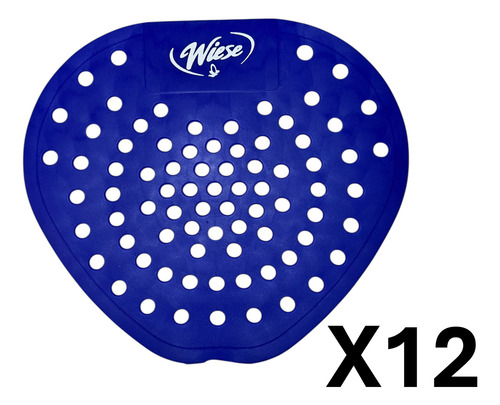 12 Piezas Tapete Mingitorio Liso Wiese Azul Tutifruti