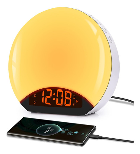 Despertador De Amanecer, Bocina Bluetooth Para Despertar, 3