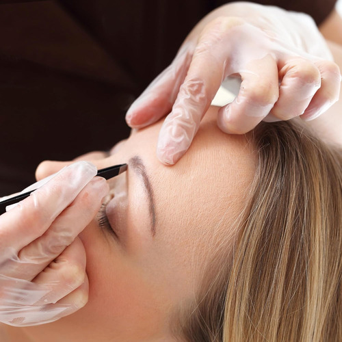 Set De 4 Pinzas Profesional De Acero Inoxidable Para Cejas