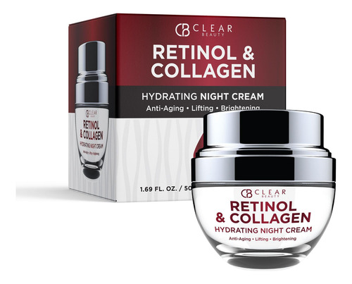 Creme De Noite Clear Beauty Retinol Colágeno 50ml Sem Crueld