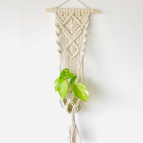 Porta Macetas Macrame Estilo Tapiz.