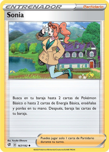 Pokemon Supporter Sonia 167/192 Español Ss Rcl (Usado)