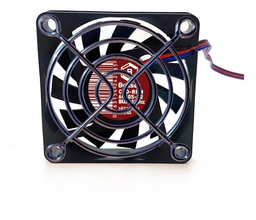 Imagen 2 de 9 de Turbina Cooler Bosser 12v 60x10 Mm Buje Rpm Jst + Reja Metal