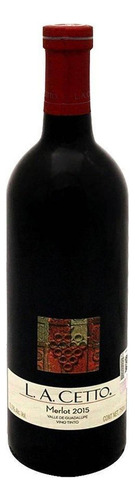 Caja De 12 Vino Tinto L.a. Cetto Merlot 750 Ml