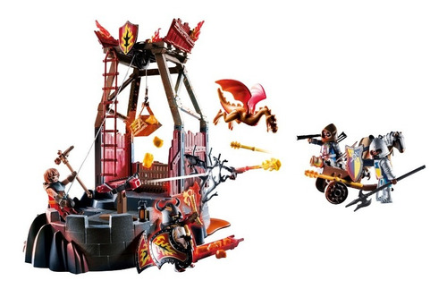 Playmobil 70390 Novelmore Mina De Lava Bandidos De Burnham