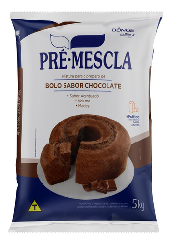 Mistura para bolo Pré-Mescla chocolate 5 kg 