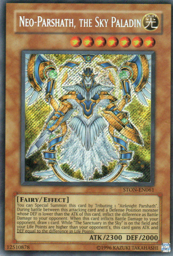 Neo-parshath, The Sky Paladin Carta Yugi Ston-en061 Secret