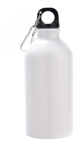 Botella Urbana Aluminio Skora 500 Ml Tapa Rosca Blanco Gris
