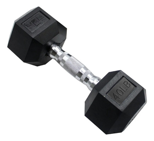 Mancuerna 40 Lb 18.14kg Hexagonales Fitness Musculación Gimnasio En Casa