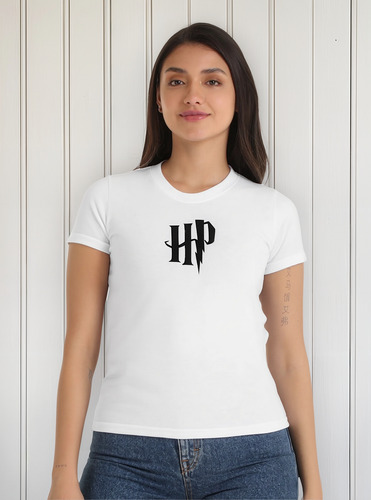 Playera Mujer Asthetic Hp Harry Potter Iniciales