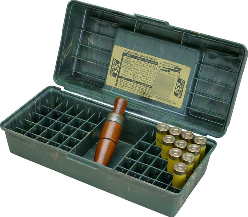 Caja Porta Cartuchos Para 20 Mtm Case Gard 50 Tiros Camo