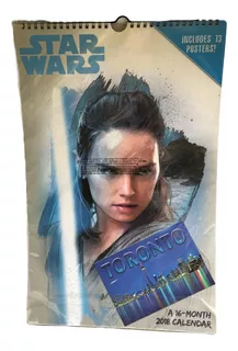 Calendário Poster Star Wars Edição 2018 Canadá Raro Lacrado