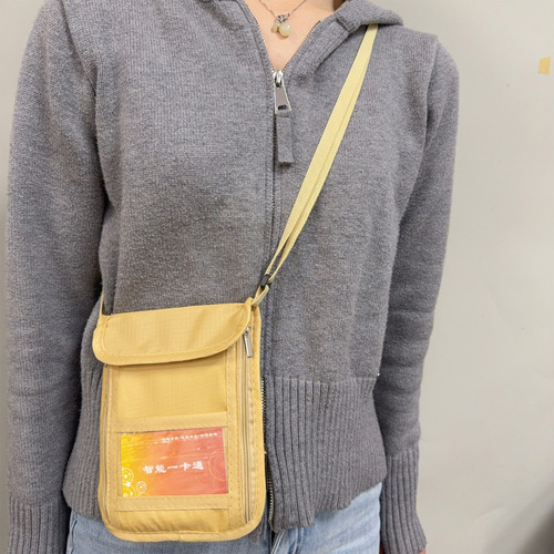 Bolso Tipo Bandolera Con Cremallera Para Colgar En El Cuello