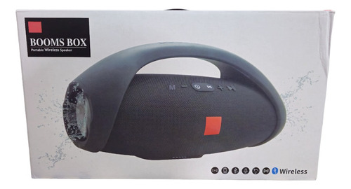 Caixa De Som Booms Box C6 Bluetooth Sem Fio Preto 10w Preto