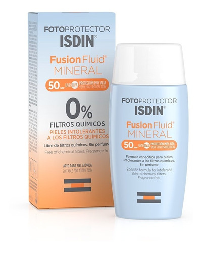 Isdin Foto Fusion Fuido Mineral 50+ X 50 Ml.