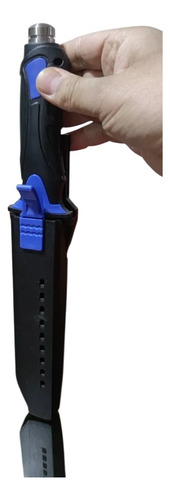 Cuchillo Combate, Caza Y Pesca. Tipo Militar Negro + Funda