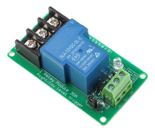 Modulo Relay 1 Canal 5 Y 12volts 30a Aislado Optoaclopador.