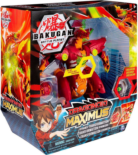 Imagem 6 de 6 de Bakugan - Figura Batalha Premium - Dragonoid Maximus - Sunny