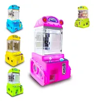 Comprar Maquinita De Monedas Tankman Mini Garra Peluches Muñelocos Rosa Chicle