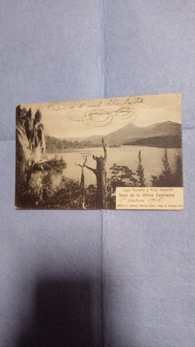 Lago Porteño Pico Tenerife 1905 Postal Rosauer Editor