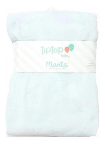 Manta Bebê Menino Azul Microfibra Cobertor Tip Top Cor Azul Tamanho Único