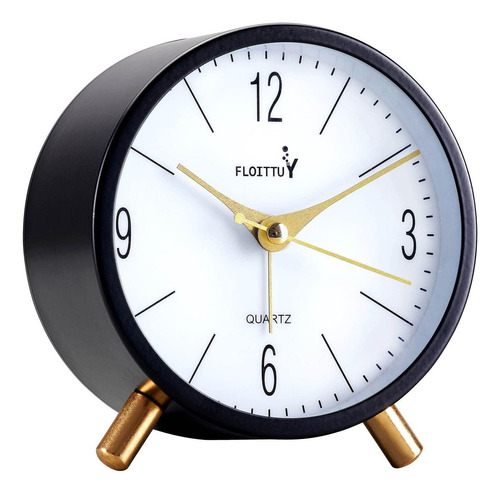 Reloj Despertador Súper Silencioso De 4 Pulgadas, Floittuy C