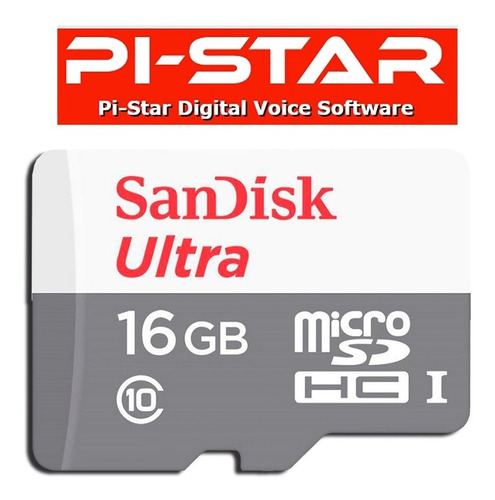 Cartão Micro Sd 16gb Class 10 Para Mmdvm Hotspot Com Pistar