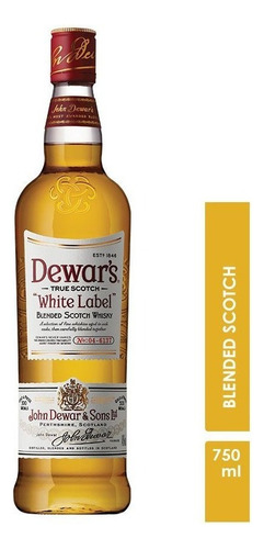 Dewar's white label blended scotch 750 ml whisky