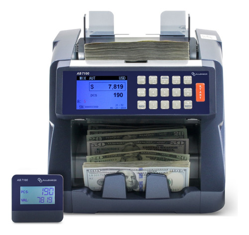 Accubanker Ab7100 Valorizadora Y Contadora De Billetes Mixto