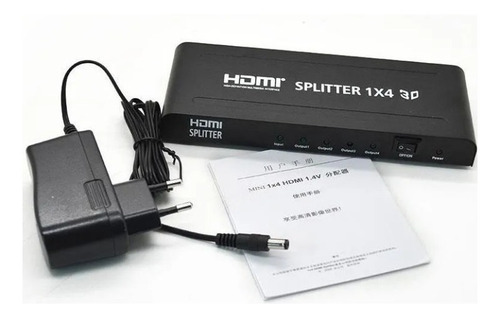 Hdmi Splitter 1x4 Switch 4k 2k Full Hd 1080 Pc Dvd Tv Ps3