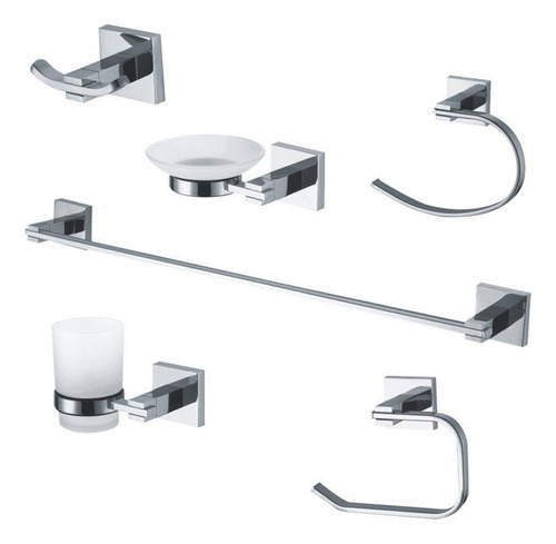 Set De Accesorios Para Baño Peirano Linea 11006 6 Piezas Csi