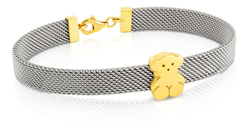 Pulsera Tous Mesh De Oro Y Acero