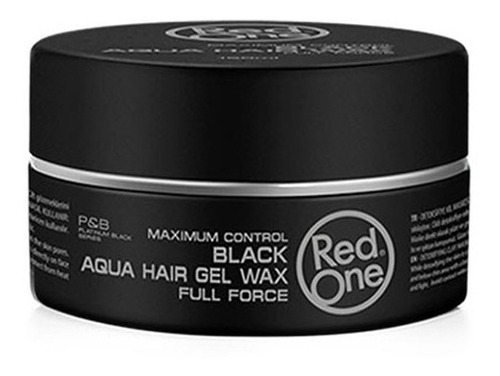 Cera Capilar Red One Aqua Hair Gel Wax Black 150ml