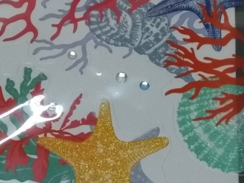 Imagem 4 de 6 de Kit Skin Adesivo Tablet Notebook Fundo Mar Glitter E Strass