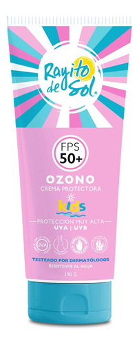 Crema Protectora Ozono Fps 50+ Kids 190g Rayito De Sol